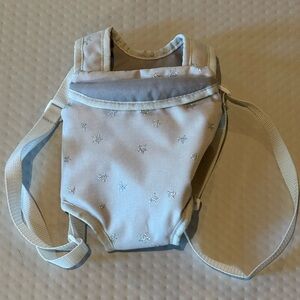 Pottery Barn Kids Light Gray Star Print Babydoll Carrier